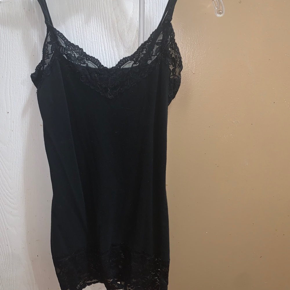Black tank top